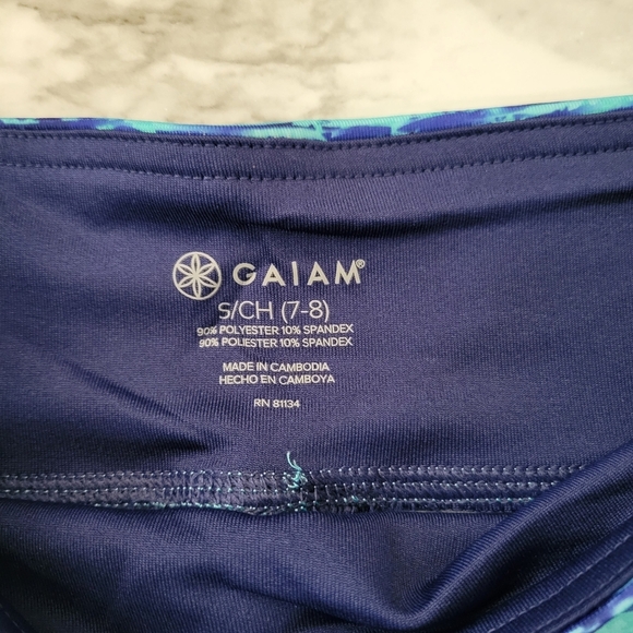 GAIAM Girls' Yoga Capri leggings S-XL - Picture 5 of 6